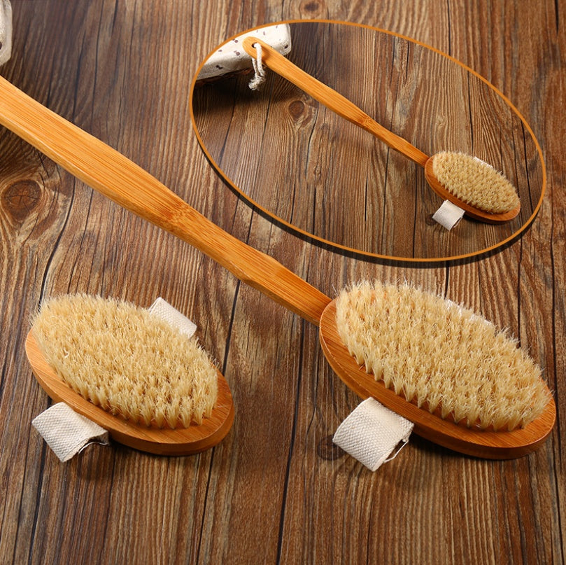 Brosse corporelle en bambou Lever du jour, avec tête amovible