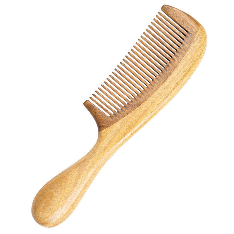 Peigne en bois de santal vert, dents fines